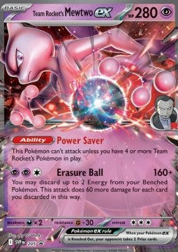 Pokemon TCG Team Rocket's Mewtwo ex (SVP 205)