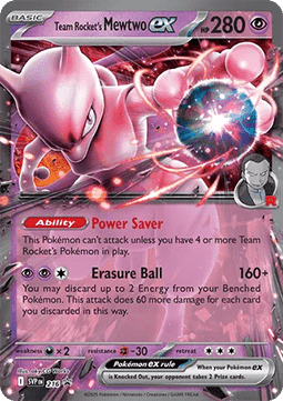 Pokemon TCG Team Rocket's Mewtwo ex (SVP 216) Promo