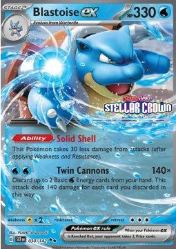 Pokemon TCG Blastoise ex (SCR 030) Stamped