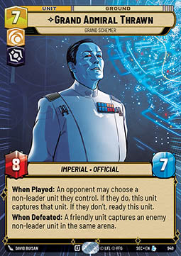 Star Wars Unlimited Grand Admiral Thrawn, Grand Schemer (SEC 949) [Foil]