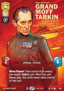Star Wars Unlimited Grand Moff Tarkin, Taking Krennic's Achievement (SEC 1096) [Foil]