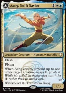 Magic The Gathering TCG Aang, Swift Savior // Aang and La, Ocean's Fury (TLA 0204)