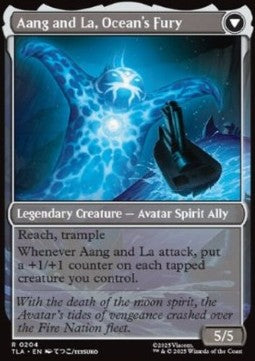 Magic The Gathering TCG Aang, Swift Savior // Aang and La, Ocean's Fury (TLA 0204)