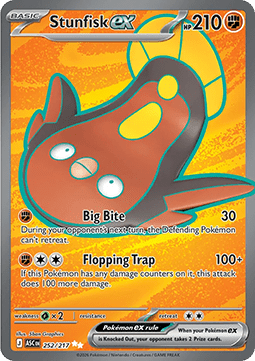 Pokemon TCG Stunfisk ex (ASC 252)