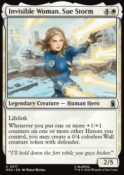 Magic The Gathering Invisible Woman, Sue Storm (MSH 0017)