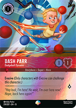 Lorcana TCG - Dash Parr - Dodgeball Dynamo - Epic - 219/207