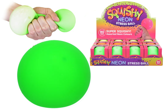 90mm Squishy Neon Stress Ball