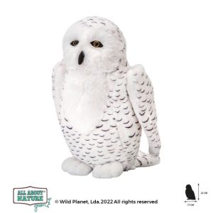 All About Nature 20cm White Owl Eco Plush