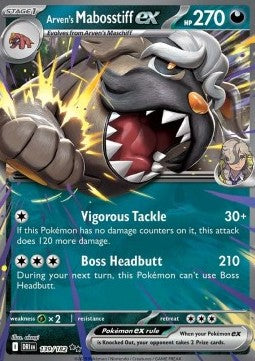Pokemon TCG Arven's Mabosstiff ex (DRI 139)