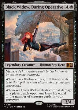 Magic the Gathering Black Widow, Daring Operative (MSC 0831)