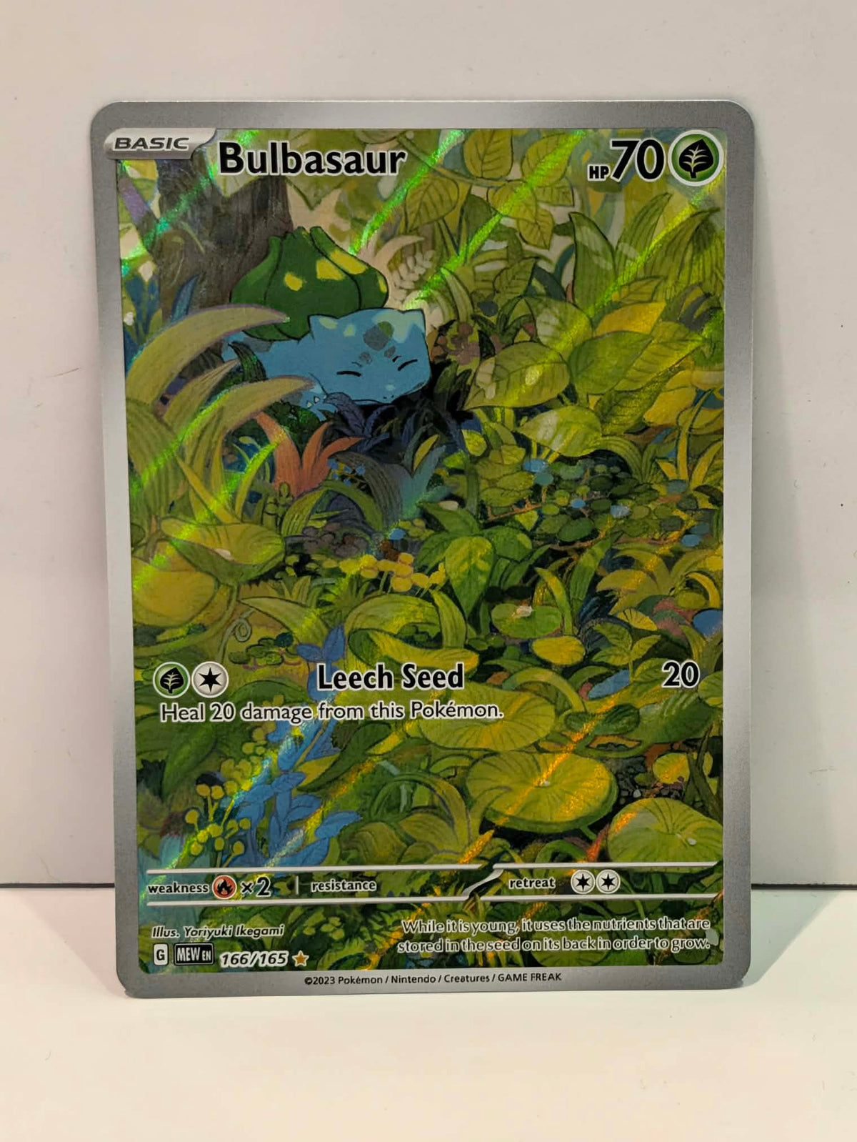 Pokemon TCG Bulbasaur (MEW 166)