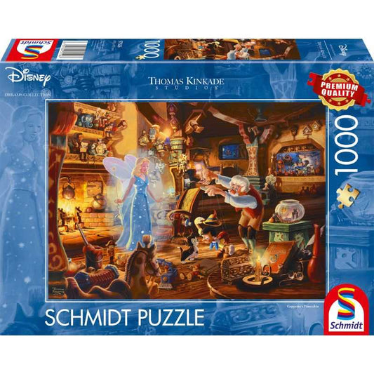 Thomas Kinkade: Disney Geppetto's Pinocchio (1000pc)  Puzzle