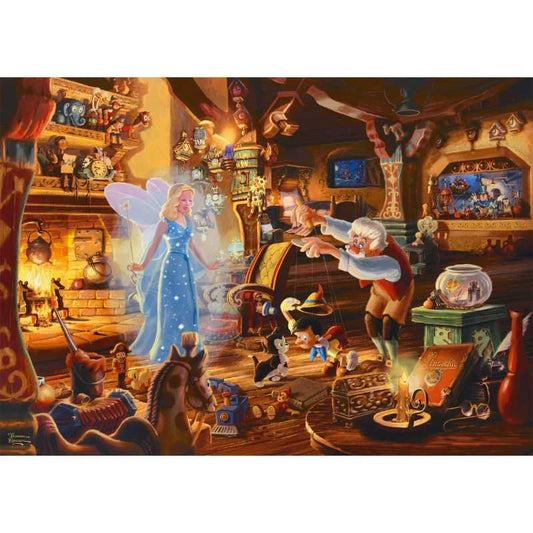 Thomas Kinkade: Disney Geppetto's Pinocchio (1000pc)  Puzzle