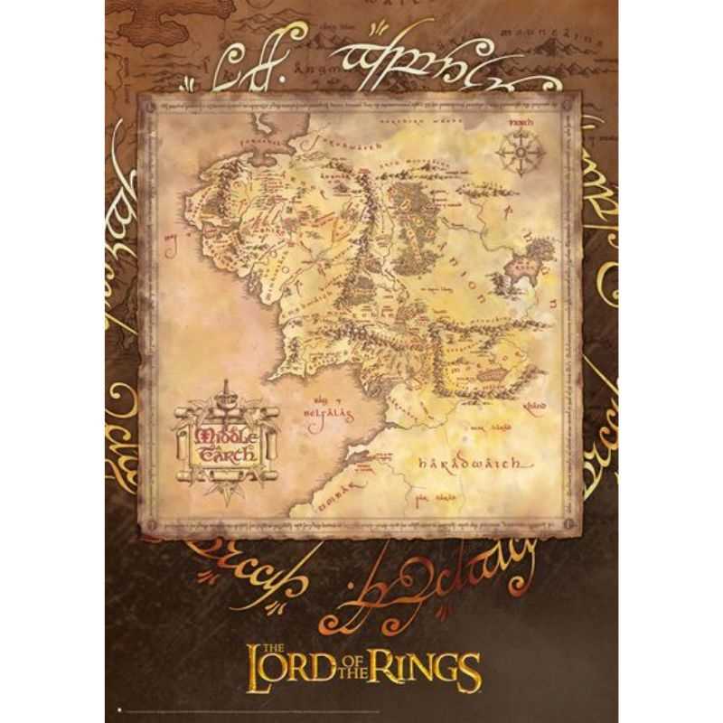 The Lord of the Rings: Middle Earth (1000pc) Puzzle