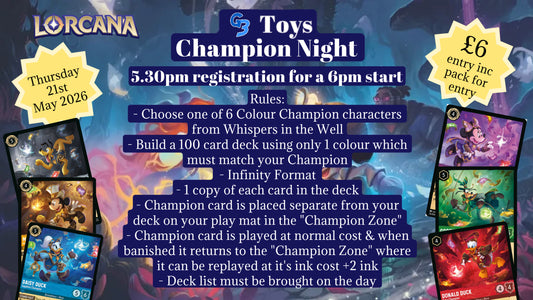 G3 Toys Lorcana May Champion Night