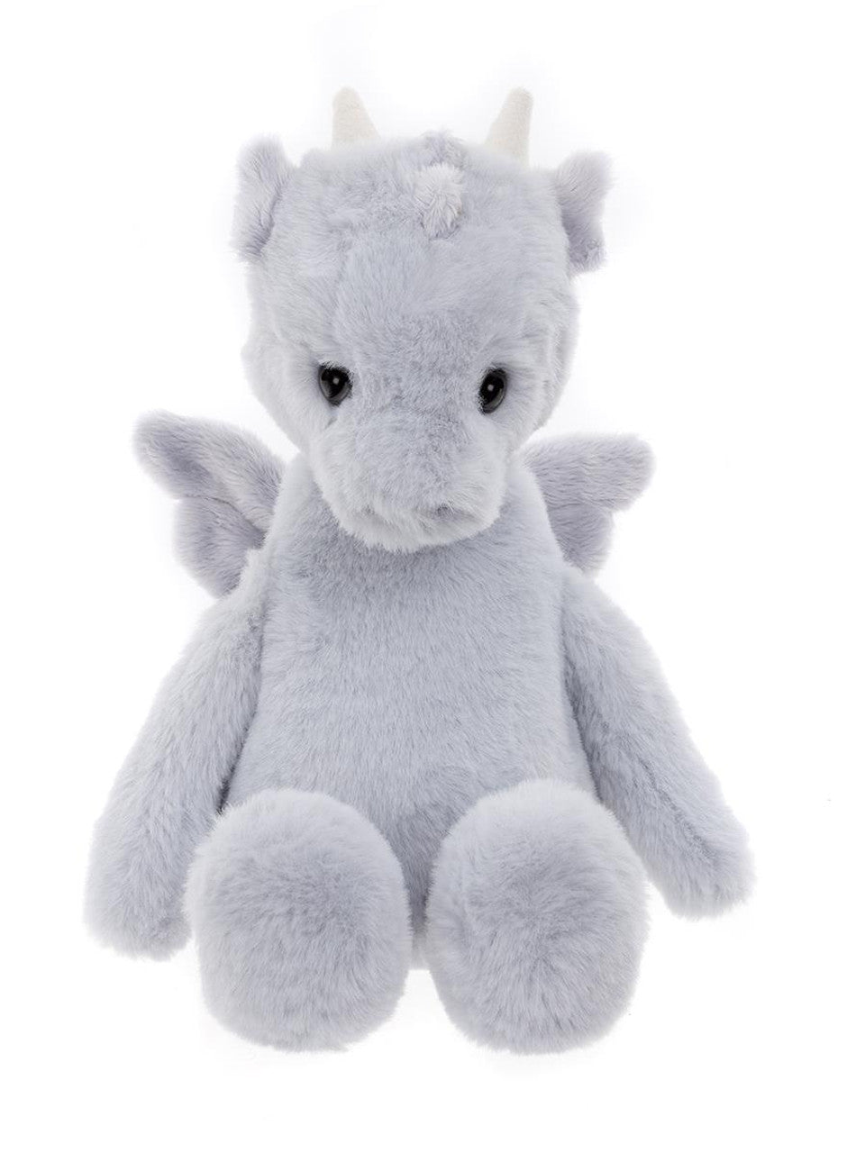 Charlie Bears Draco Dragon Cloudy Grey Medium Plush