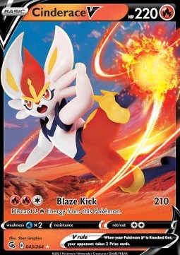 Pokemon TCG Cinderace V (FST 043)