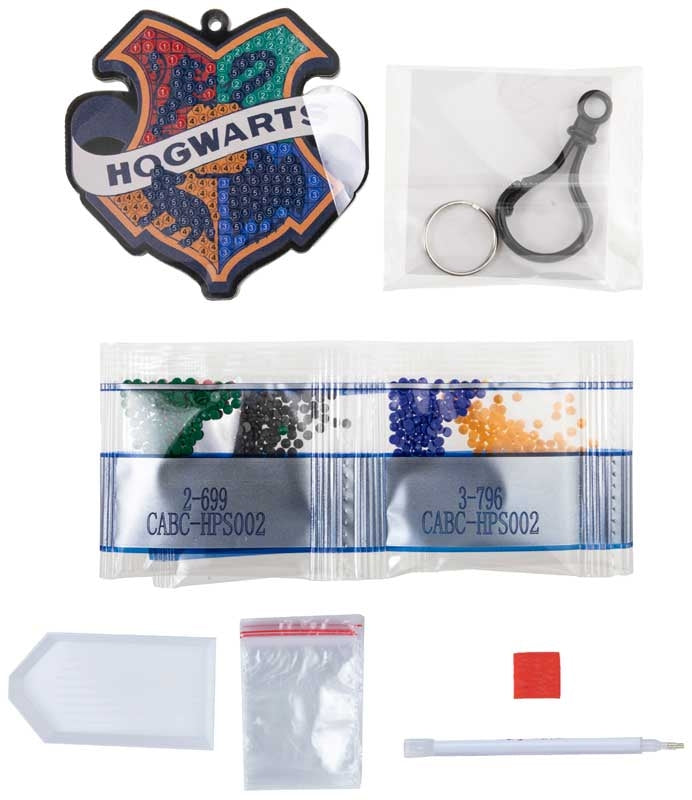 Craft Buddy - Hogwarts Badge Crystal Art Bag Charm