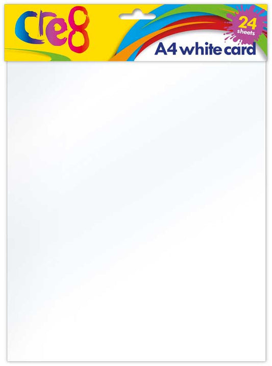 Cre8 A4 White Card