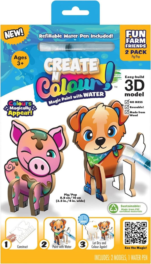 Create N Colour! Magic Paint With Water - Pig/Pup