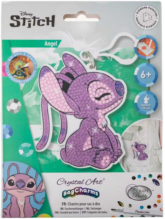 Crystal Art Buddies - Bag Charm - Angel