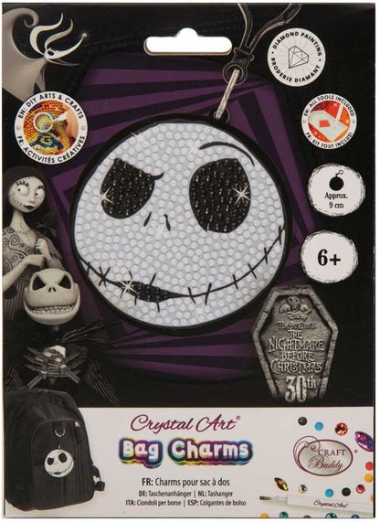 Crystal Art Buddies - Bag Charm - Jack Skellington