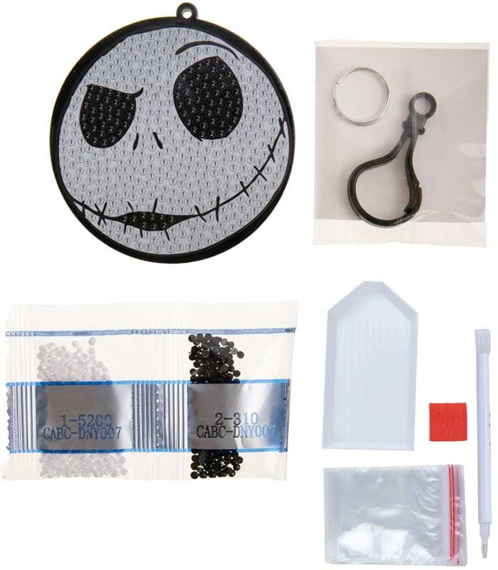 Crystal Art Buddies - Bag Charm - Jack Skellington