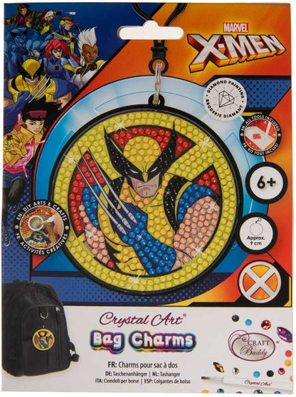 Crystal Art Buddies - Bag Charm - Wolverine