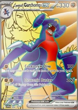 Pokemon TCG Cynthia's Garchomp ex (SVP 204)