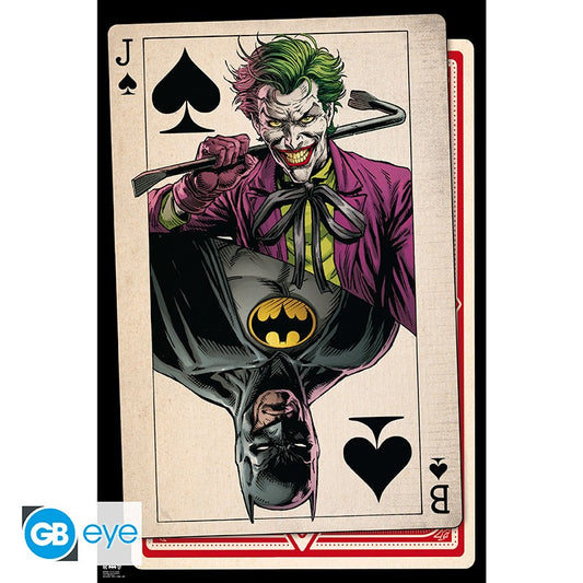 DC Batman & Joker Playing Card Poster