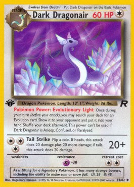 Pokemon TCG Dark Dragonair (TR 33)