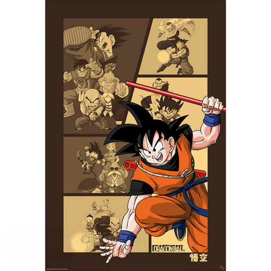 Dragon Ball Goku Retro Poster