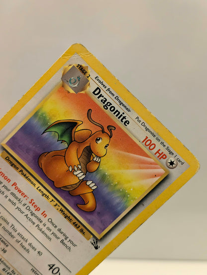Pokemon TCG Dragonite (FO 19) - Heavy Play Damage