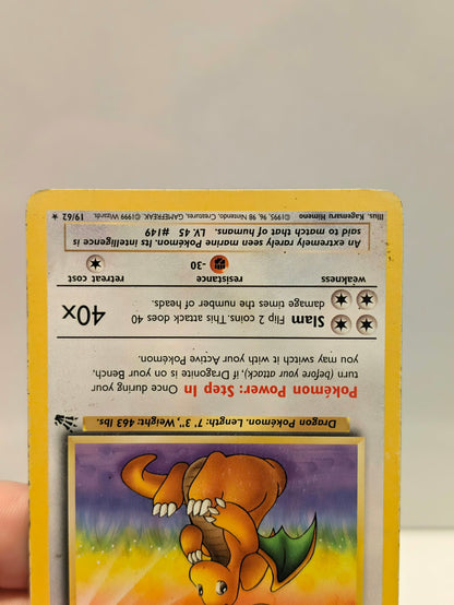 Pokemon TCG Dragonite (FO 19) - Heavy Play Damage