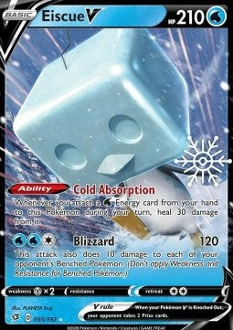 Pokemon TCG Eiscue V (RCL 055) Stamped
