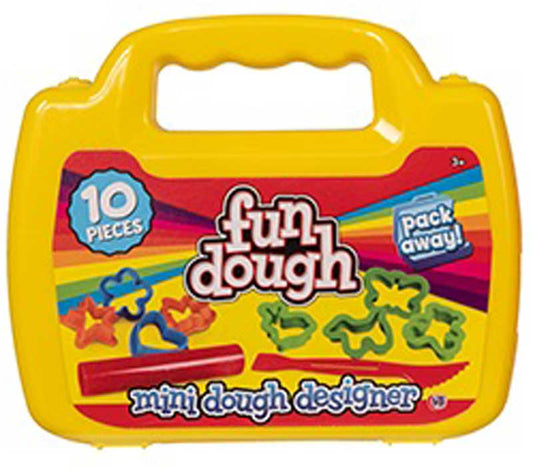 Fun Dough Mini Dough Designer Carry Case Yellow