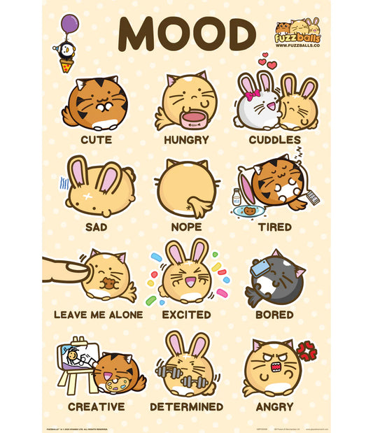 Fuzzballs Mood Poster