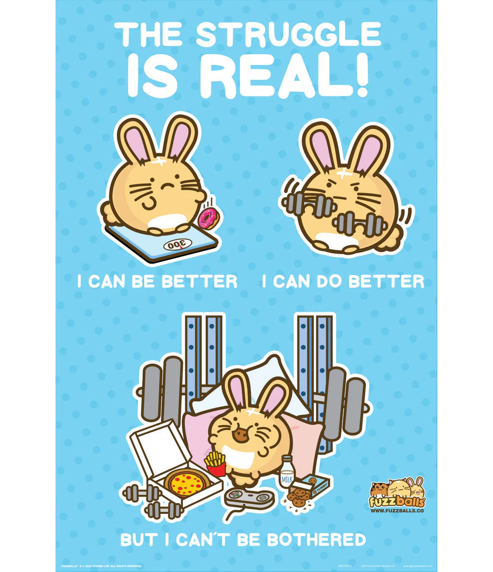 Fuzzballs Struggle Poster