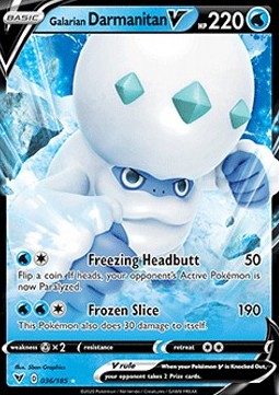 Pokemon TCG Galarian Darmanitan V (VIV 036)