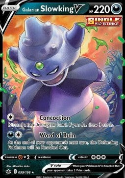 Pokemon TCG Galarian Slowking V (CRE 099)