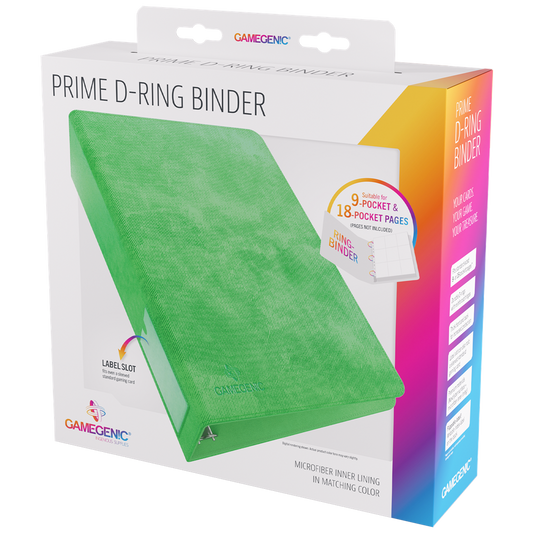 Gamegenic Prime D-Ring-Binder - Green