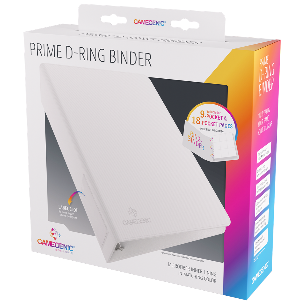 Gamegenic Prime D-Ring-Binder - White