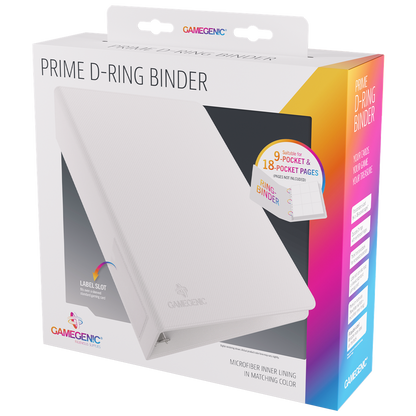 Gamegenic Prime D-Ring-Binder - White