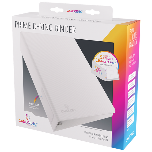 Gamegenic Prime D-Ring-Binder - White