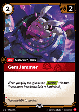 Riftbound - Gem Jammer (SFD 007/221) [Foil Promo]