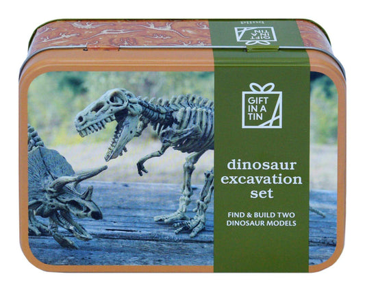 Gift in a Tin Dinosaur Excavation Kit