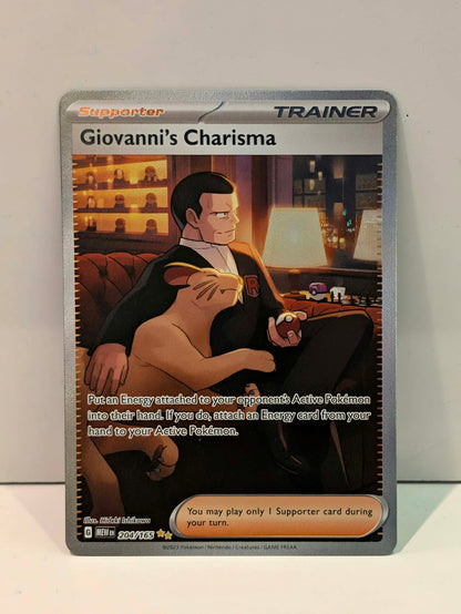 Pokemon TCG Giovanni's Charisma (MEW 204)