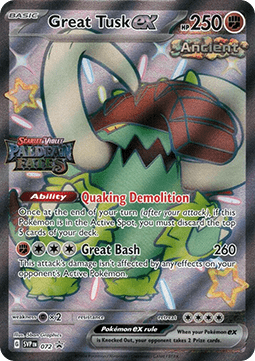 Pokemon TCG Great Tusk ex (PAF SVP 072)