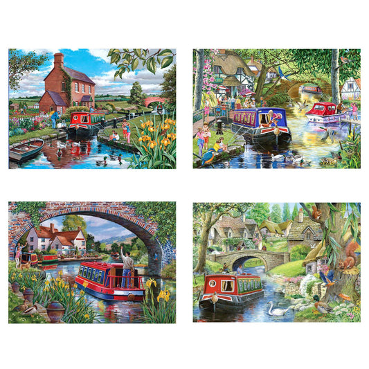 Cruising The Canals - 4 x 500 Piece Puzzle