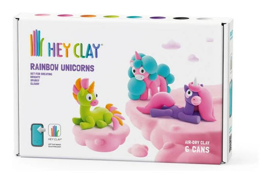 Hey Clay - Rainbow Unicorns - Medium Set